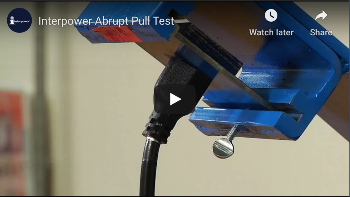abrupt pull test video